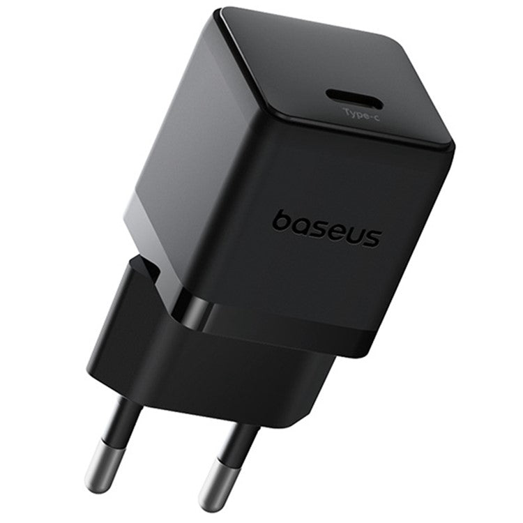 BASEUS Palm Fast Charger 30W Type-C Single Port Portable Wall Charging Adapter, EU Plug - Black