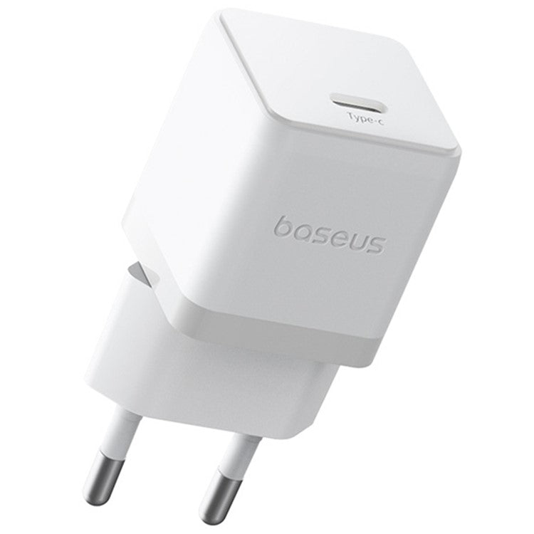 BASEUS Palm Fast Charger 30W Type-C Single Port Portable Wall Charging Adapter, EU Plug - White