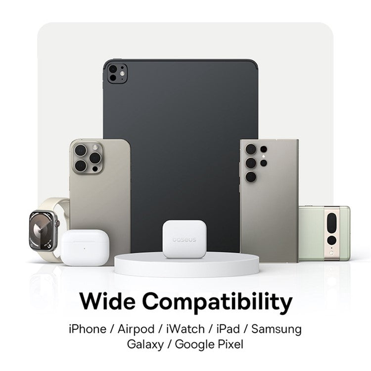 BASEUS Palm Fast Charger 20W Fast Charging Type-C Adapter UK Plug with Type-C Cable - White