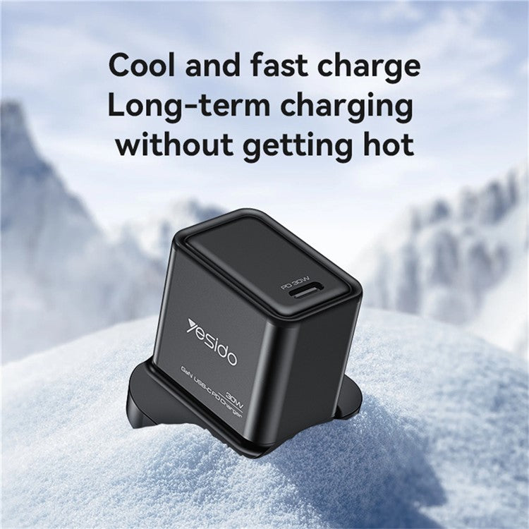 YESIDO YC82 PD 30W Fast Charging Power Adapter Type-C Single Port GaN Wall Charger