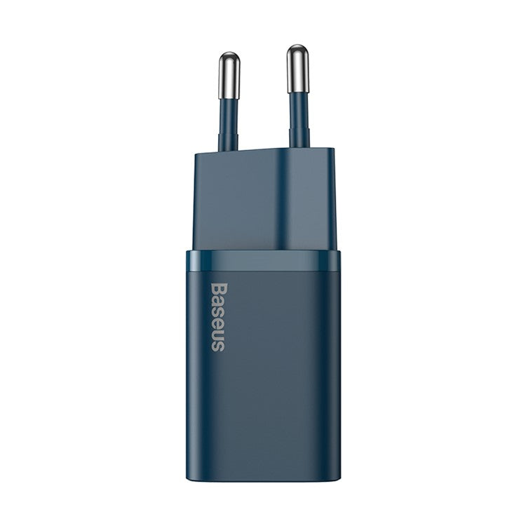 BASEUS Super Si Quick Charger Type-C 20W PD Fast Charging EU Plug - Navy Blue
