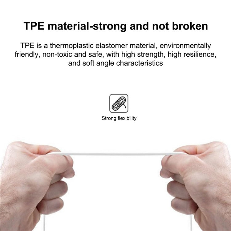 E087 20W Type-C+USB Fast Charging Wall Charger Adapter with 2m 20W Type-C to Type-C Cable - EU Plug