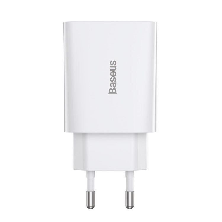 BASEUS Speed Mini Quick Charger 1C 20W EU Plug Charging Adapter - White