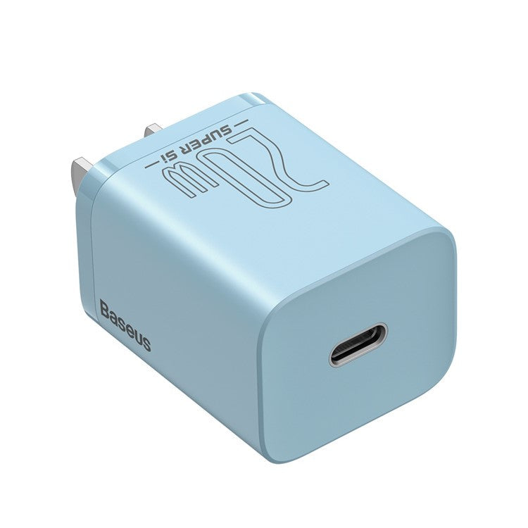 BASEUS Super Si Quick Charger Type-C Port 20W CN Plug Power Adapter - Blue