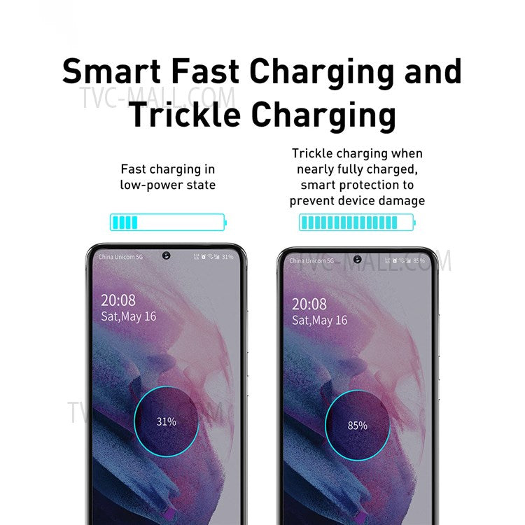 BASEUS Super Si Quick Charger Type-C 25W EU Plug PD Fast Charging Power Adapter - Black