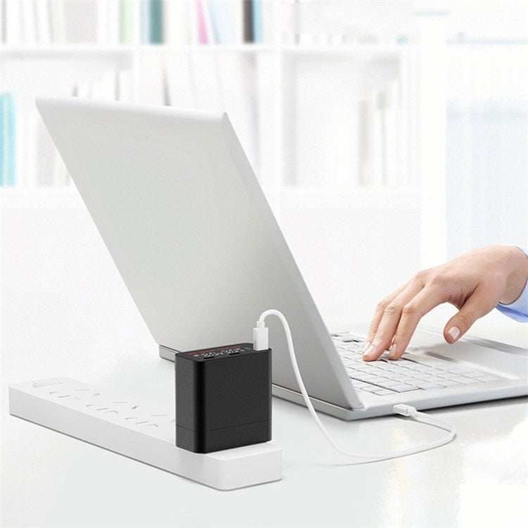 WLX-X8 65W Type C USB Charger with LCD Display Phone Adapter PD Fast Charger for MacBook iPhone 13 12 Pro Max