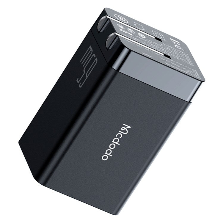MCDODO MDD 65W GaN5 Mini Fast Charger USB + Dual Type-C Travel Power Adapter - CN Standard Plug