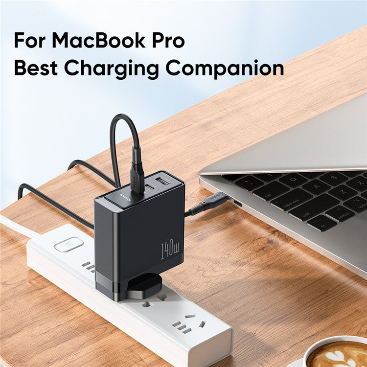 MCDODO CH-29 MDD 140W GaN 5 3 Ports Type-C to Type-C Charger Fast Charging Phone Wall Charger Adapter - UK Plug
