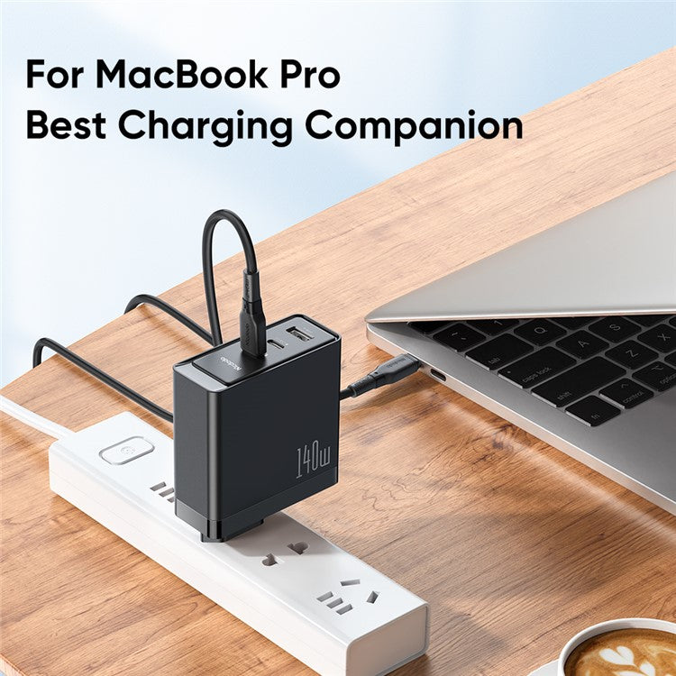 MCDODO CH-29 MDD 140W GaN 5 3 Ports Type-C to Type-C Charger Fast Charging Phone Wall Charger Adapter - EU Plug