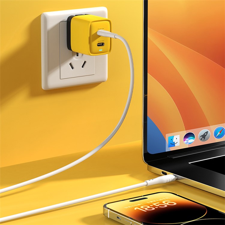 WEKOME WP-U128 40W GaN Dual Type-C Port Wall Charger Phone Fast Charging Adapter - US Plug