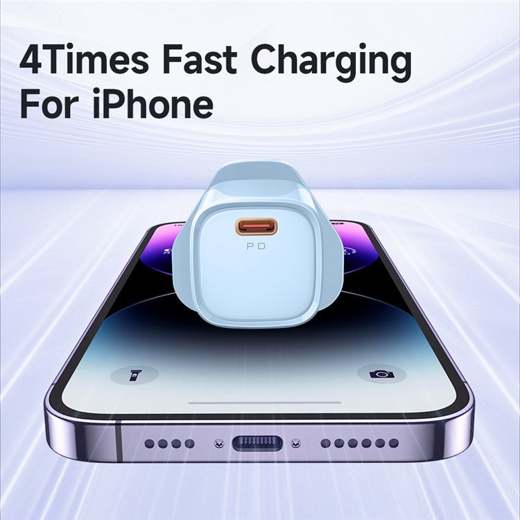 MCDODO Nano Series PD 20W Phone Fast Charging Adapter Singe Type-C Port Wall Charger - Blue / UK Plug