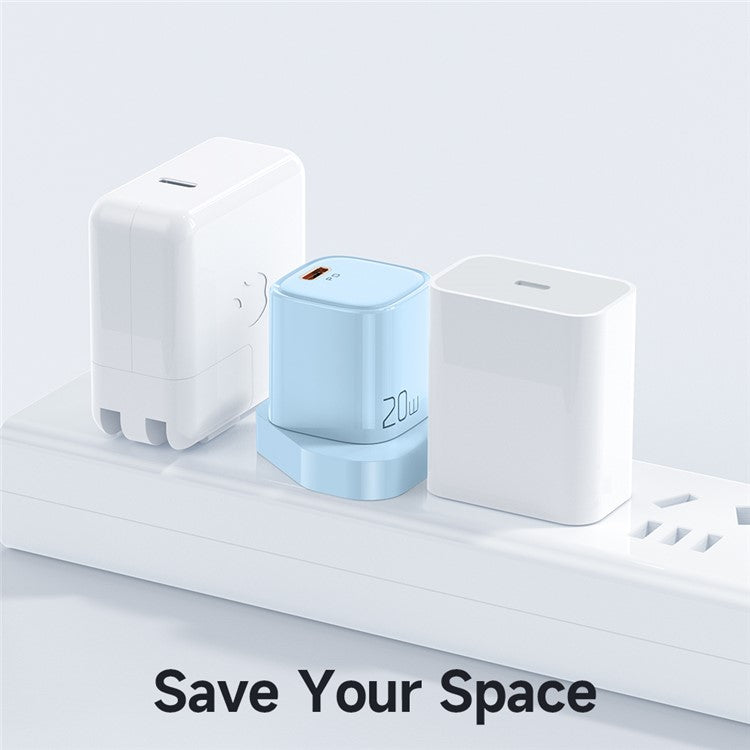 MCDODO Nano Series PD 20W Phone Fast Charging Adapter Singe Type-C Port Wall Charger - Blue / UK Plug