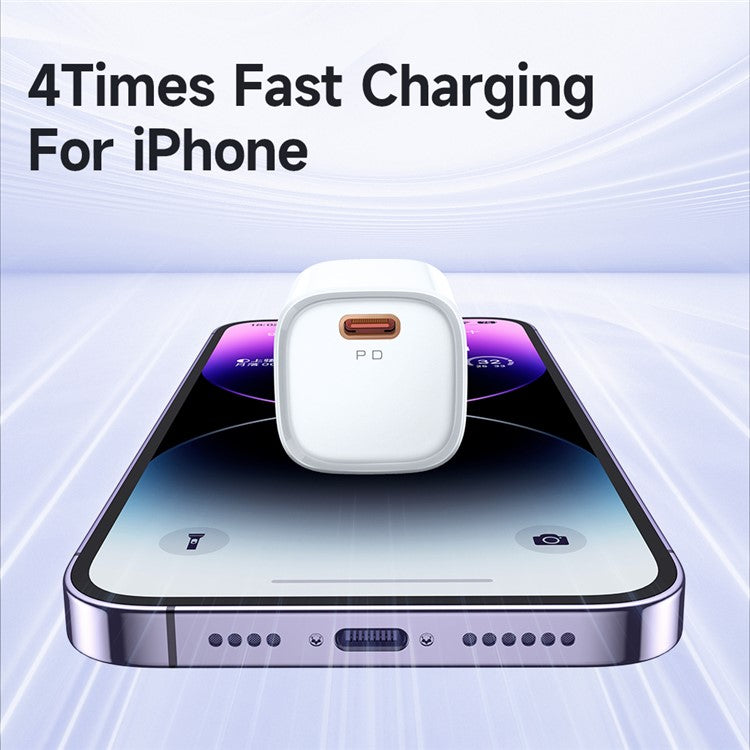 MCDODO Nano Series PD 20W Phone Fast Charging Adapter Singe Type-C Port Wall Charger - White / CN Plug