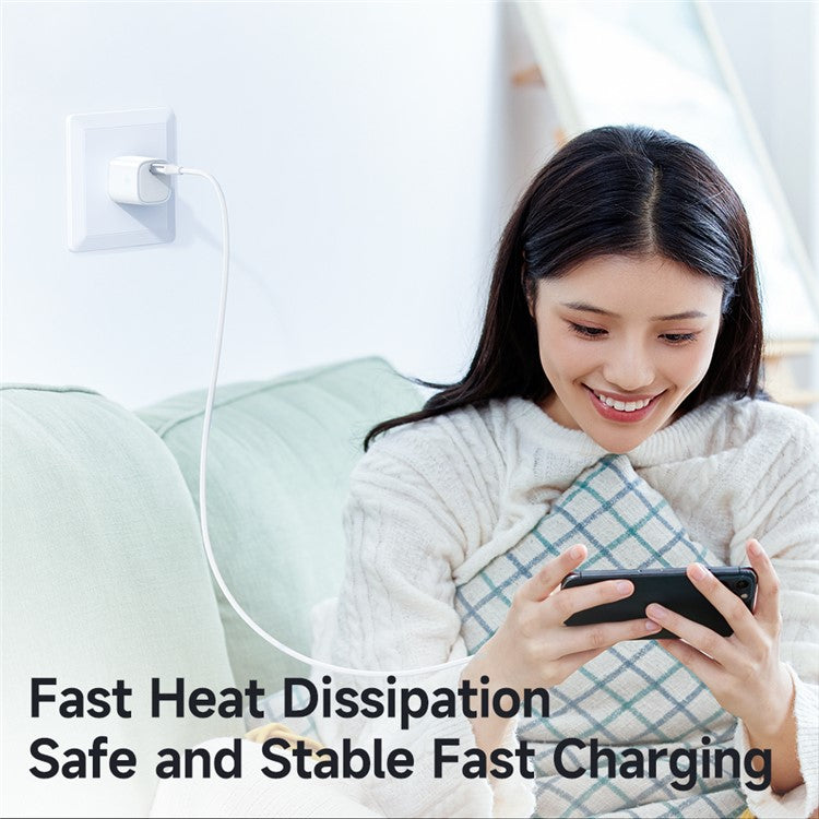 MCDODO Nano Series PD 20W Phone Fast Charging Adapter Singe Type-C Port Wall Charger - White / CN Plug