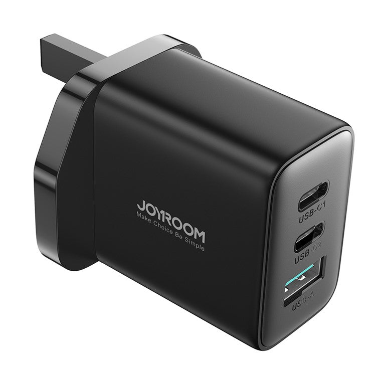 JOYROOM TCF10 32W 3-port Wall Charger 1 USB + 2 Type-C Fast Charging Adapter, UK Plug