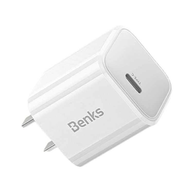 BENKS PA53 Portable 30W Fast Charging Block Type-C Single Port GaN Wall Charger, CN Plug