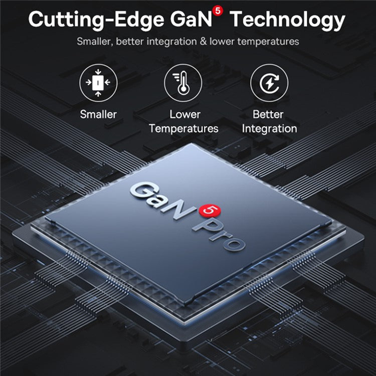 BASEUS GaN5 Pro Wall Charger UK Plug 2*Type-C+2*USB-A 100W Fast Charging Block, with 1m Type-C to Type-C Cable 100W (20V / 5A) - Black