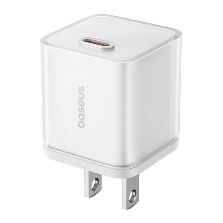 BASEUS GaN5S Fast Charger Portable Type-C 30W Wall Charger Adapter, US Plug - White
