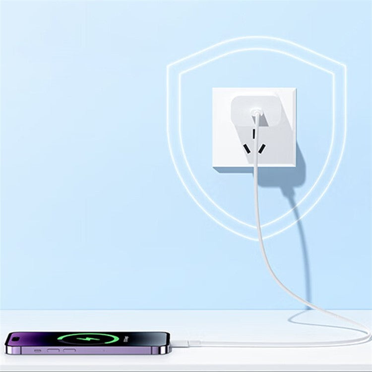 ZUZG USB-C PD 20W Fast Charging Power Adapter with 1m Type-C to iP Cable, Portable Wall Charger Block