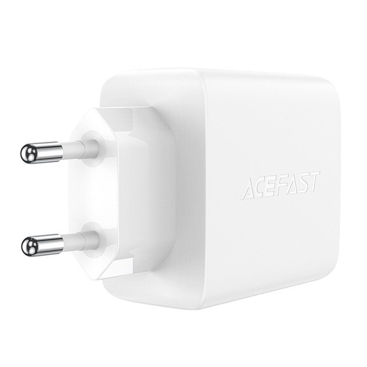 ACEFAST A41 PD 65W GaN Wall Charger 2 Type-C + 1 USB-A Phone Charging Adapter, EU Plug - White