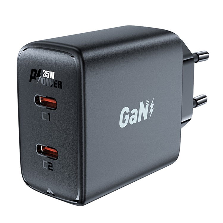ACEFAST A49 PD 35W GaN Wall Charger Dual Type-C Phone Fast Charging Adapter, EU Plug