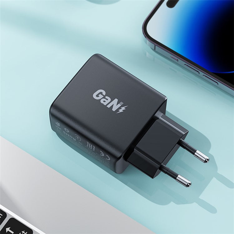 ACEFAST A49 PD 35W GaN Wall Charger Dual Type-C Phone Fast Charging Adapter, EU Plug