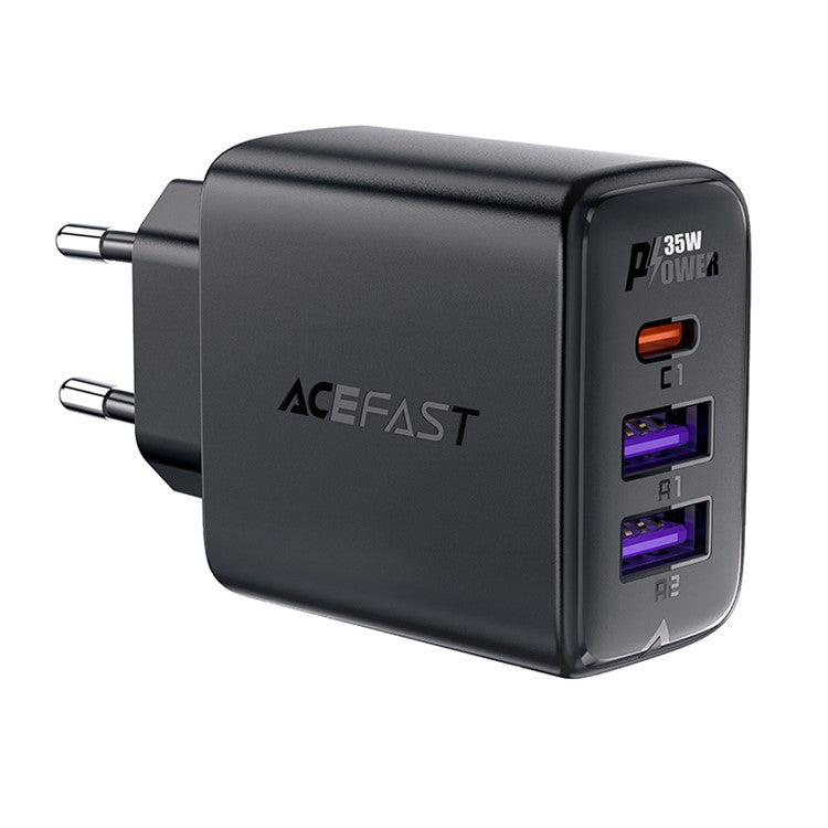 ACEFAST A57 PD 35W GaN Tech Charger 2 USB + Type-C Ports Fast Charger Block Wall Charger - EU Plug