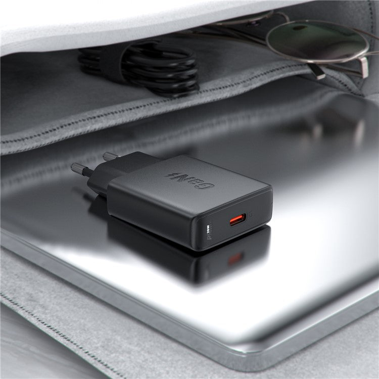 ACEFAST A65 GaN Tech PD 20W Fast Charger Type-C Ports Wall Charger Power Adapter - EU Plug
