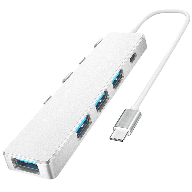 ADS-301C Type-C Hub USB Ports Expander to USB-C+USB 3.0+3xUSB 2.0 - Silver