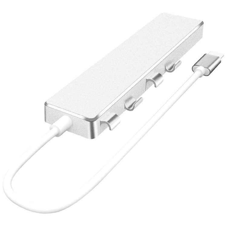 ADS-301C Type-C Hub USB Ports Expander to USB-C+USB 3.0+3xUSB 2.0 - Silver