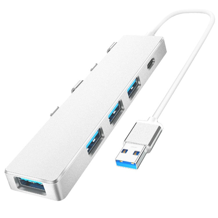 ADS-301A Laptop USB Hub Expander to USB-C+USB 3.0+3xUSB 2.0 - Silver