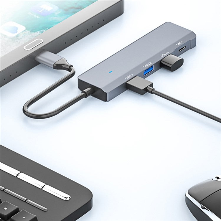 ADS-309C USB-C to Type-C + 3x USB 3.0 Splitter Hub Computer Docking Station with 13cm Cable