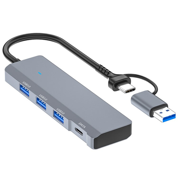 ADS-309D Type-C+USB Expansion Hub Adapter to 3xUSB 3.0+1xUSB-C 3.0 Data Port