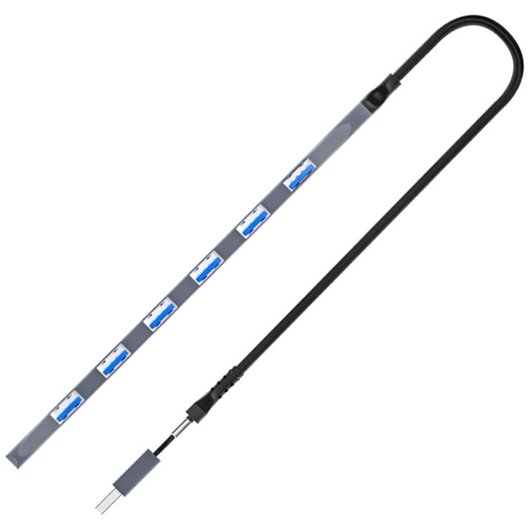 ADS-303D 7-in-1 Multifunctional Hub USB + Type-C to USB 3.0 + 6x USB 2.0 Splitter