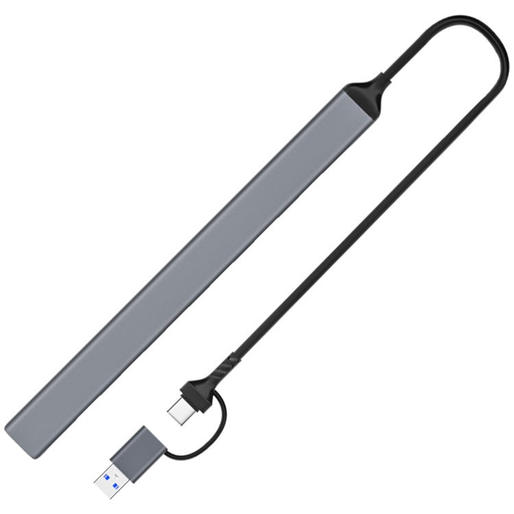 ADS-303D 7-in-1 Multifunctional Hub USB + Type-C to USB 3.0 + 6x USB 2.0 Splitter