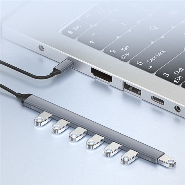 ADS-303C Type-C Docking Station USB 3.0 Splitter for Laptop / Tablet / PC 7-Port USB Hub