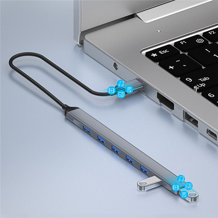 ADS-303A 7-Port USB Adapter Data Transmission USB 3.0 / 2.0 Hub Expansion Dock Station Converter