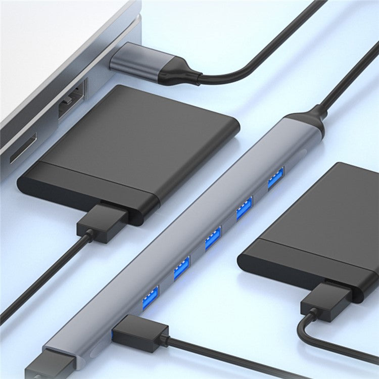 ADS-303A 7-Port USB Adapter Data Transmission USB 3.0 / 2.0 Hub Expansion Dock Station Converter