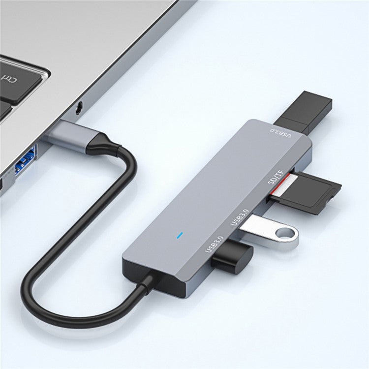 ADS-310C Type-C Hub Expansion Converter to 3xUSB 3.0+2xCard Reader Slots