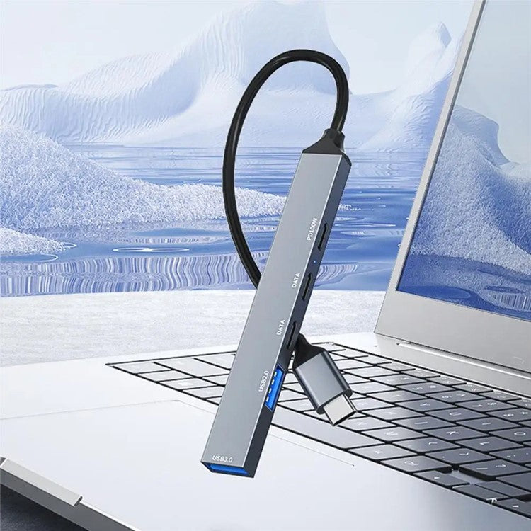 ADS-809 5-Port Type-C Expansion Hub USB 3.0 / 2.0 Converter Support PD 100W Fast Charging