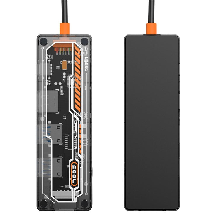 SW6V USB-C Expansion Hub to PD 3.0 100W+HD Output+VGA+USB 3.0+USB 2.0+3.5mm Audio Port