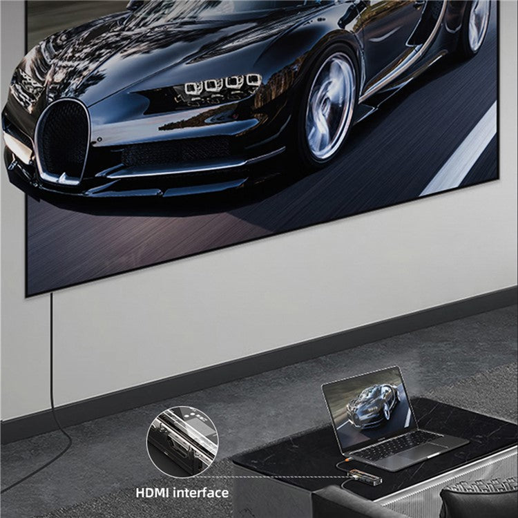 SW6V USB-C Expansion Hub to PD 3.0 100W+HD Output+VGA+USB 3.0+USB 2.0+3.5mm Audio Port