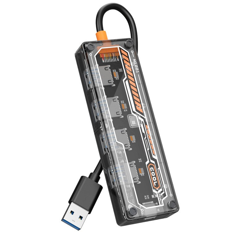 SW4U-A USB Expansion Hub Data Transmission Adapter with 4xUSB 3.0+1xUSB-C