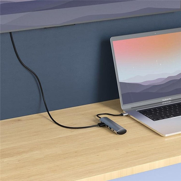 FX-2310C 5-in-1 Data Transfer Type-C Hub with 4K 60Hz HD, USB-A / USB-C and PD 140W Charging Port