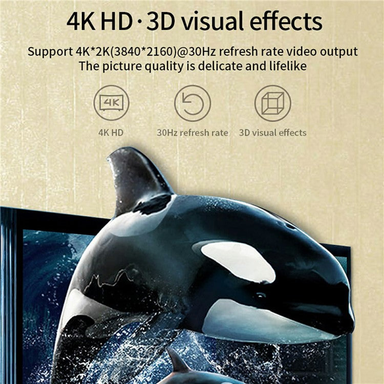 FX-1804H 4-in-1 Aluminum Alloy Type-C Hub with 2x USB-A, HD 4K and PD Charging USB-C