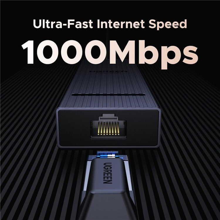 UGREEN 45364 6-in-1 USB-C Hub Gigabit Ethernet 4K 60Hz HD 100W PD Charging 10Gbps Data Transfer Adapter
