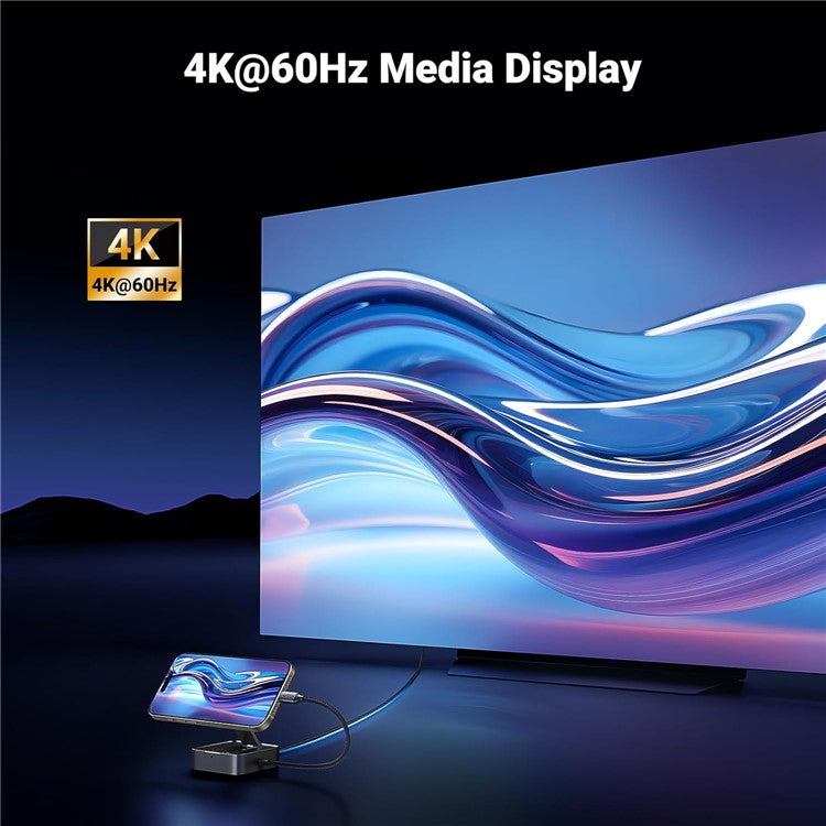 UGREEN USB C 4-in-1 Foldable Hub 4K 60Hz HDMI PD 100W USB 3.0 Docking Station For iPhone 15 / 16 Android Laptops