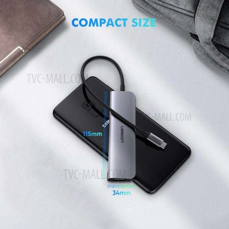 UGREEN High Speed Expander 5 in 1 USB Type C Hub Adapter with 4K HDMI USB 3.0 PD Charging Port