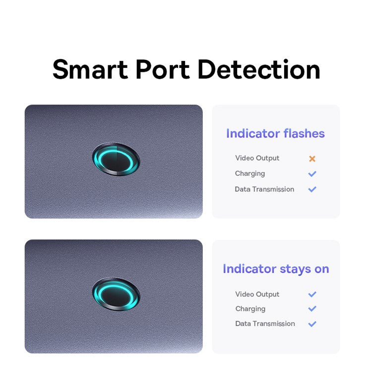 BASEUS UltraJoy Series 5 Port Docking Station Type-C Hub (Type-C to HD 4K@30Hz*1+USB 3.0*3+PD*1) - Space Grey