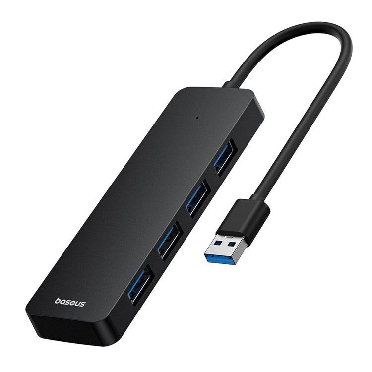 BASEUS UltraJoy Series Portable USB-A to USB3.0 4-Port Expansion HUB Lite 15cm - Black